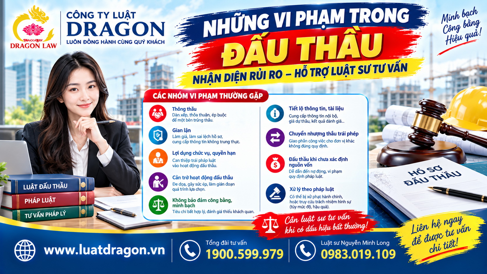 Những vi phạm trong đấu thầu : Nhận diện rủi ro và khi nào cần luật sư tư vấn?